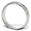Pompeii3 Mens 6mm Platinum Wedding Band Brushed Comfort Fit Ring - 3 of 4