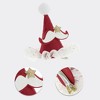 Unique Bargains Christmas Hair Clips Star Beard for Christmas 3.74"x3.54" Red White 1 Pc - 3 of 4