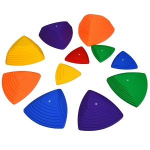 Costway 11pcs Kids Balance Stepping Stones w/ Non-Slip Bottom Indoor & Outdoor Toy - 1 of 4
