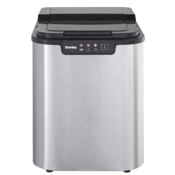 Wandor 44 Pound 1 Gallon Stainless Steel Freestanding Countertop Self  Cleaning Clear Ice Maker With Ice Scoop And Digital Display : Target