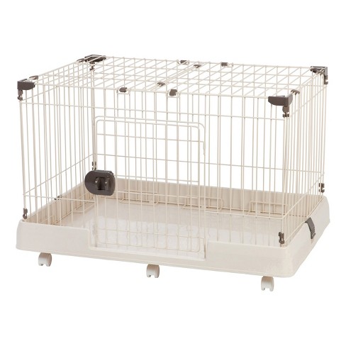 Iris wire dog crate with mesh roof sale