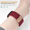 HTUTWOO Hollow Breathable Apple Watch Band, Woven Nylon Magnetic Strap 38/40/41/42/44/45/46/49mm for iWatch Series 10 9 8 7 6 5 4 3 2 1 SE Ultra - 2 of 4