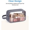 Narwey Clear Travel Toiletry Bags for Traveling Toiletries Men Women, Clear Makeup Bag - 2 of 4