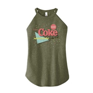Women's - Coca-Cola - 90's Retro Style Graphic High Neck Tank - 1 of 2