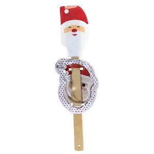 13.0 Inch Spatula W/Cookie Cutter Santa Snowman Tree Jar Openers - 1 of 3