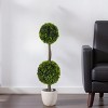 KTMBDW Indoor&Outdoor use 3Ft Boxwood Double Ball Topiary Trees Faux Topiary Tree for Porch,Home,Garden Decor(Set of 2) - 2 of 4