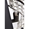 Elegant Lighting Ollie 4 light bath sconce in black with clear crystals - 3 of 4