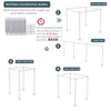 Artloge 4 Post 10x10FT Heavy Duty Adjustable Wedding Backdrop DIY Adjustable Party Curtain Decoration Background Stand Canopy Tent Chuppah - 3 of 4