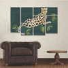 Trademark Fine Art Alicia Longley  Lethargic Leopard I 3 Piece Panel Set Art - 3 of 3