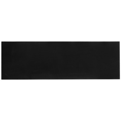 Transitional Black Metal and Wood Console Table with Storage