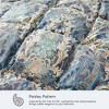 Peace Nest All Season Paisley Floral Goose Feather Fiber Comforter Duvet Insert Vintage Style - 3 of 4