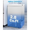 R.W.FLAME 2.8 Cu.Ft Chest Freezer with Removable Basket and Adjustable Temperature for Home, Kitchen, Office, or Bar. - 2 of 4