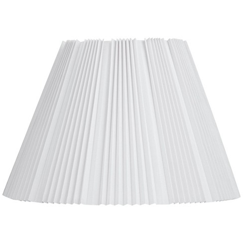Springcrest Collection Hardback Knife Pleated Empire Lamp Shade White ...