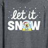 Men's - SpongeBob SquarePants - Let It Snow Long Sleeve Graphic T-Shirt - 2 of 4