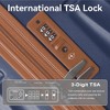 MAYEERTY 3-Piece ABS Luggage Set Suitcases with Multi-Position Handle, Silent Spinner Wheels, and TSA Lock - 20''24''28'', Navy Blue - 4 of 4