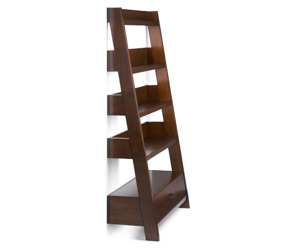 Harriet Solid Wood Ladder Shelf Auburn - Wyndenhall