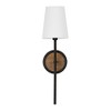 Capital Lighting Jonah 1 - Light Wall Light in  Light Wood/Matte Black - 3 of 4