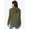 Roaman's Women's Plus Size Classic Length Waffle Zip Hoodie - 3 of 4