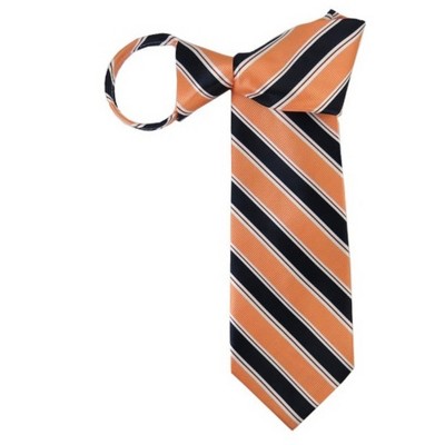 Men's Stripe 3.5 Inch W And 20 Inch L Zipper Neckties