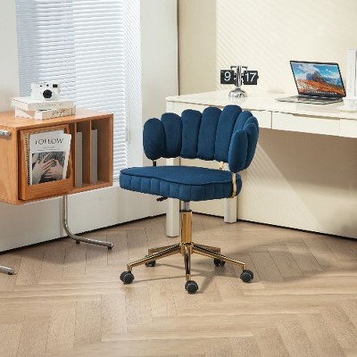 CAVINAS Velvet Home Office Desk Chair, Computer Chair, Swivel Office Chair, Wheels Swivel Height Adjustable Swivel Task Chair