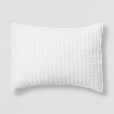 Target  Xhilaration  Solid Quilted Pillow Sham peach new