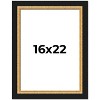 PosterPalooza | Embellished Brown Picture Frame - UV Acrylic, Foam Board Backing, Hanging Hardware - 2 of 4