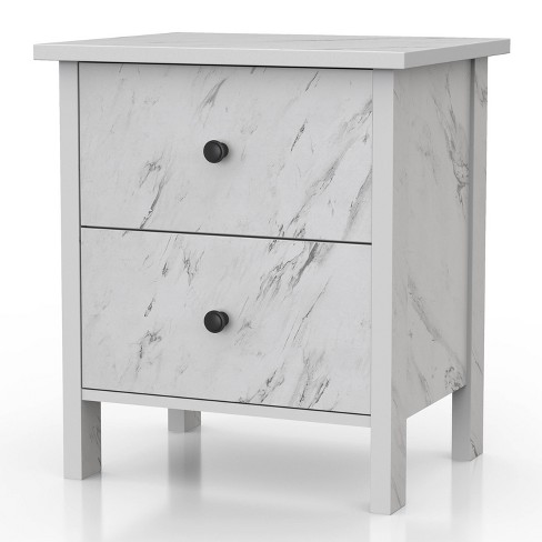 Marble top hot sale nightstand target