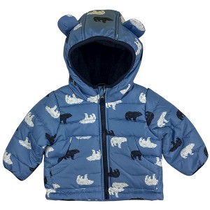 LONDON FOG Infant Boys' Cozy High Pile Fleece Lined Coat - 1 of 3