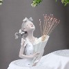 Modern Decorative Artificial Flower Vase Butterfly Girl Sculptures Interior Home Resin Ornaments Household Decoration Vases Hot - 4 of 4