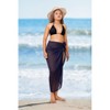 LA LEELA Sarong Coverups for Women Chiffon Swim Cover Up Long Women's Beachwear Pool Beach Wraps Skirt Bikini Cover-ups - 3 of 4