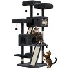 Acekool 66" Cat Condo Tower - Multi-Level Playhouse for Large Cats - 3 of 4