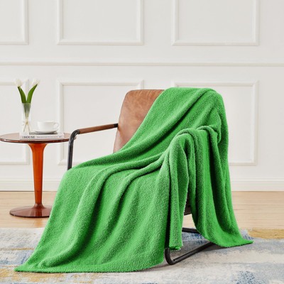 Inhand Knit Throw Blanket for Gift - 50" x 60" Super Soft Lightweight Plush Fuzzy Fluffy Warm Cozy Blankets and Throws for Couch Sofa Bed