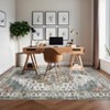 Vintage Washable Floral Medallion Large Rugs for Bedroom Living Room, Non Slip Retro Accent Floor Carpet for Home Office - 4 of 4