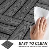 Wood Plastic Composite Deck Tiles Set of 20pcs, Composite Decking Resist Rust - 2 of 4