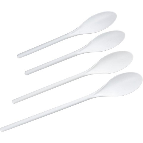 CHEF CRAFT 4-Piece White Poly Kitchen Mixing Spoon Set 1 Set