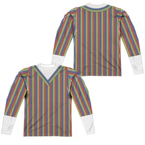 Men's Sesame Street Bert Costume (Front Back Print) Long Sleeve Costume T-Shirt - 1 of 4
