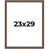 PosterPalooza | Elegant Brown Picture Frame - UV Acrylic, Foam Board Backing, Hanging Hardware - 2 of 4