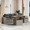 vidaXL Garden Sofa Set Grey and Dark Grey - 2 of 4