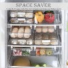 Refrigerator Organizer Bins - Large Capacity Egg Holder Tray, Clear Plastic Container Drawer for Egg Organization - 3 of 4