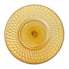Amici Home Rochester Footed Glass Cake Stand, Round Vintage Style Serving Platter for Cupcakes, Cookies, Birthday Cake, Dessert Display Stand, Amber - 2 of 4