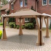 Tangkula 12' x 10' Octagonal Tent Outdoor Gazebo Canopy Shelter with Mosquito Netting - 2 of 4