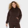 Women's Oversized Bubble Hem Hooded Sweatshirt - Wild Fable™ - 2 of 3