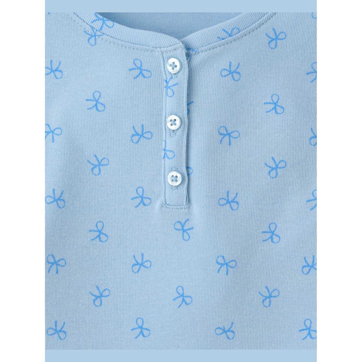 The Children's Place Girls Long Sleeve Print Ribbed Henley Top - thumbnail 2