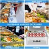 Chafing Dish Buffet Set, 9 Qt Stainless Steel Flip Cover Chafer with Viewing Lid & Removable Base - 2 of 4