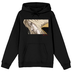 Castlevania Alucard Close Up Men's Black Sweatshirt - 1 of 1