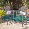 Christopher Knight Home Malibu Outdoor Acacia Wood 29.5 Inch Adirondack Barstools (Set of 2) - 2 of 4