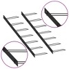 vidaXL Wall-mounted Wine Racks for 14 Bottles 2 pcs Black Metal - 4 of 4