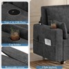 Garvee 3 in 1 Pull Out Couch, 56 in Convertible Sleeper Sofa Bed, Loveseat Sofa Couch with Cup Holders & Side Pocket, Toss Pillows - 4 of 4