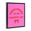 Stupell Industries Naughty List Member Floating Frame Canvas Art - 2 of 4