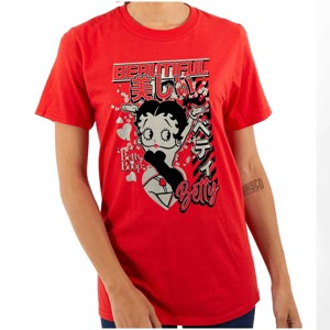 Kanji Style Betty Boop Beautiful Womens Graphic T Shirt Tees Brisco Brands - 1 of 3